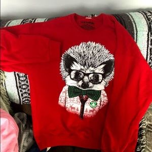 Hedgehog crewneck sweatshirt
